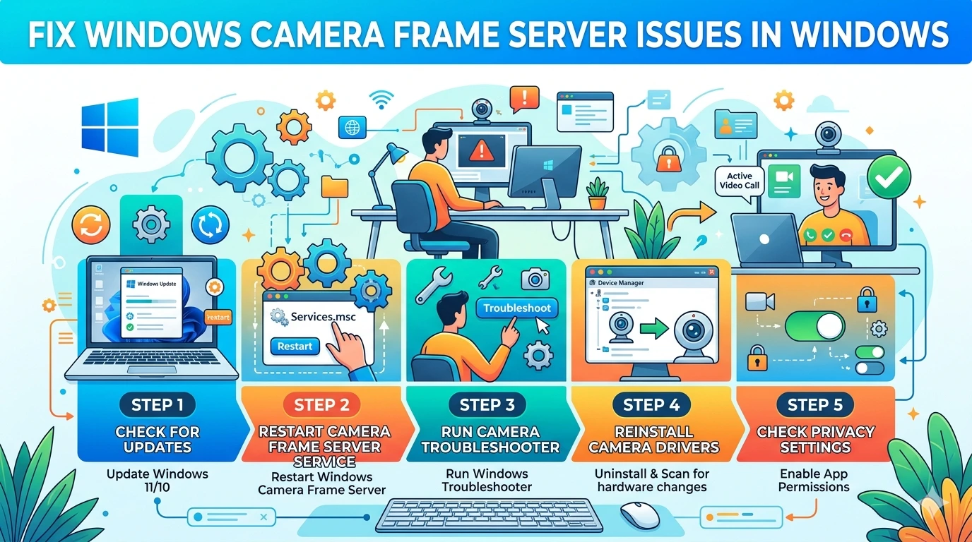Fix Windows Camera Frame Server Issues in Windows