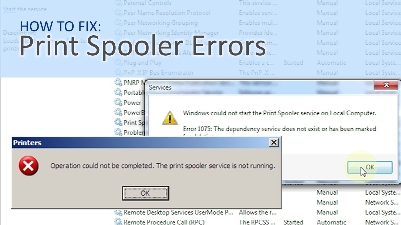 Fix Printer Spooler Service Not Running Error Fast 6 Fix Printer Spooler Service Not Running Error Fast