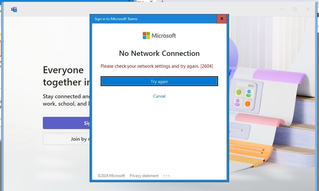 Fixing Microsoft Teams "No Internet Connection"