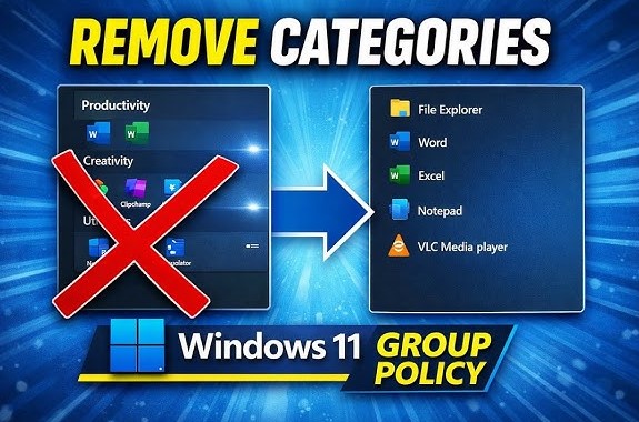 Hide All Category Section in Windows 11 Start Menu Guide