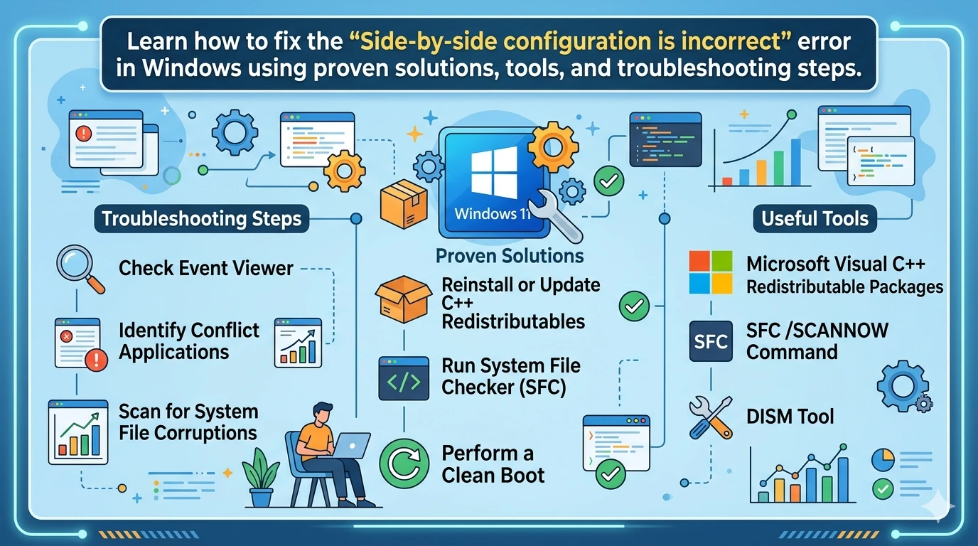 Solve Side-by-side configuration is incorrect error