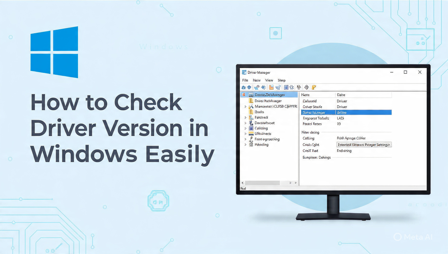 How to Check Driver Version in Windows Easily Guide