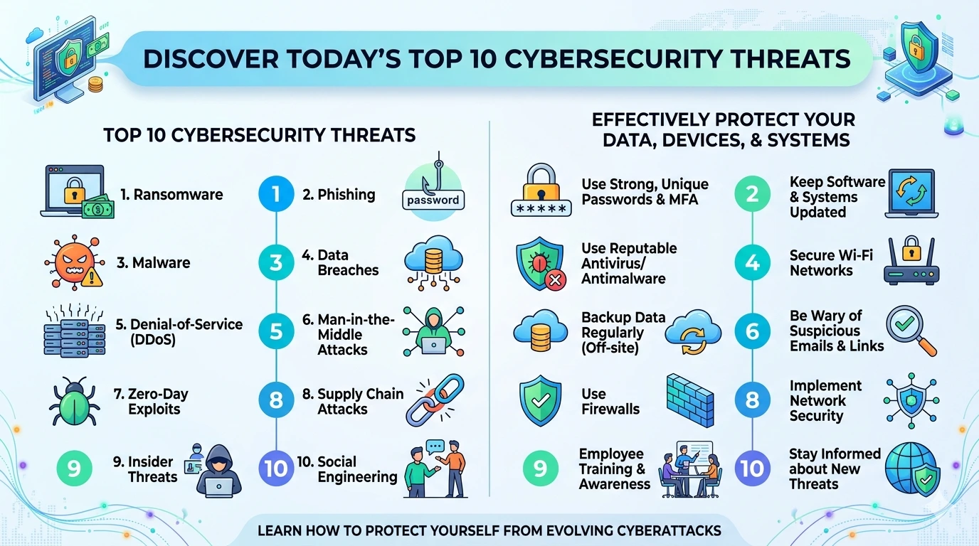 Top 10 Cyber Security Threats You Must Know Today