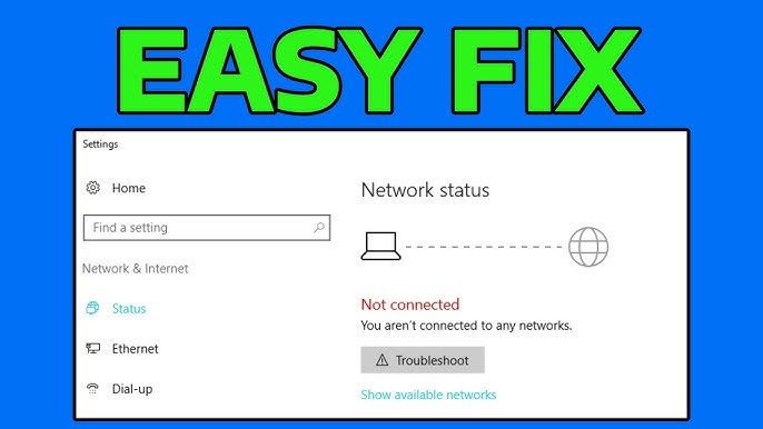 Fix Ethernet Not Working Windows 10 Easily Fast 1 Fix Ethernet Not Working Windows 10 Easily Fast