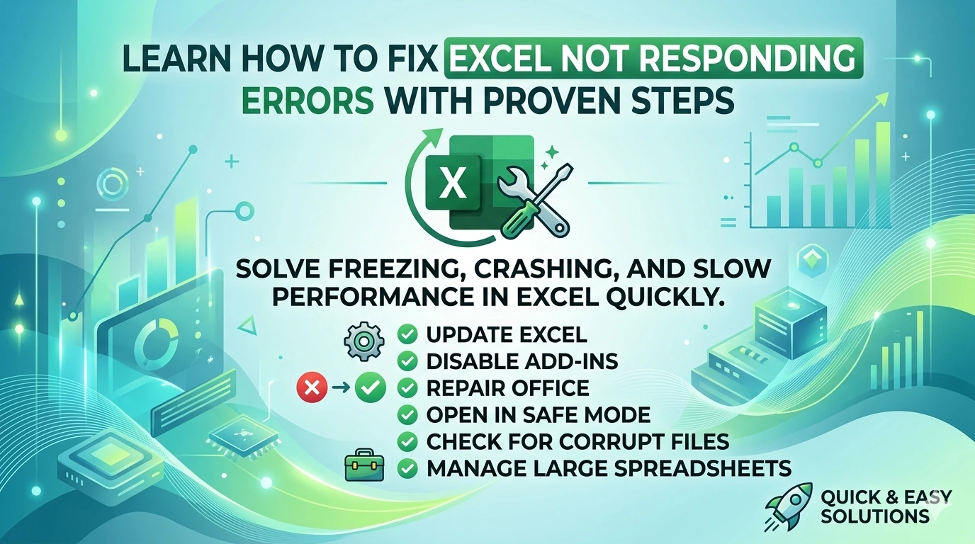 Fix Excel Not Responding in Windows 10/11