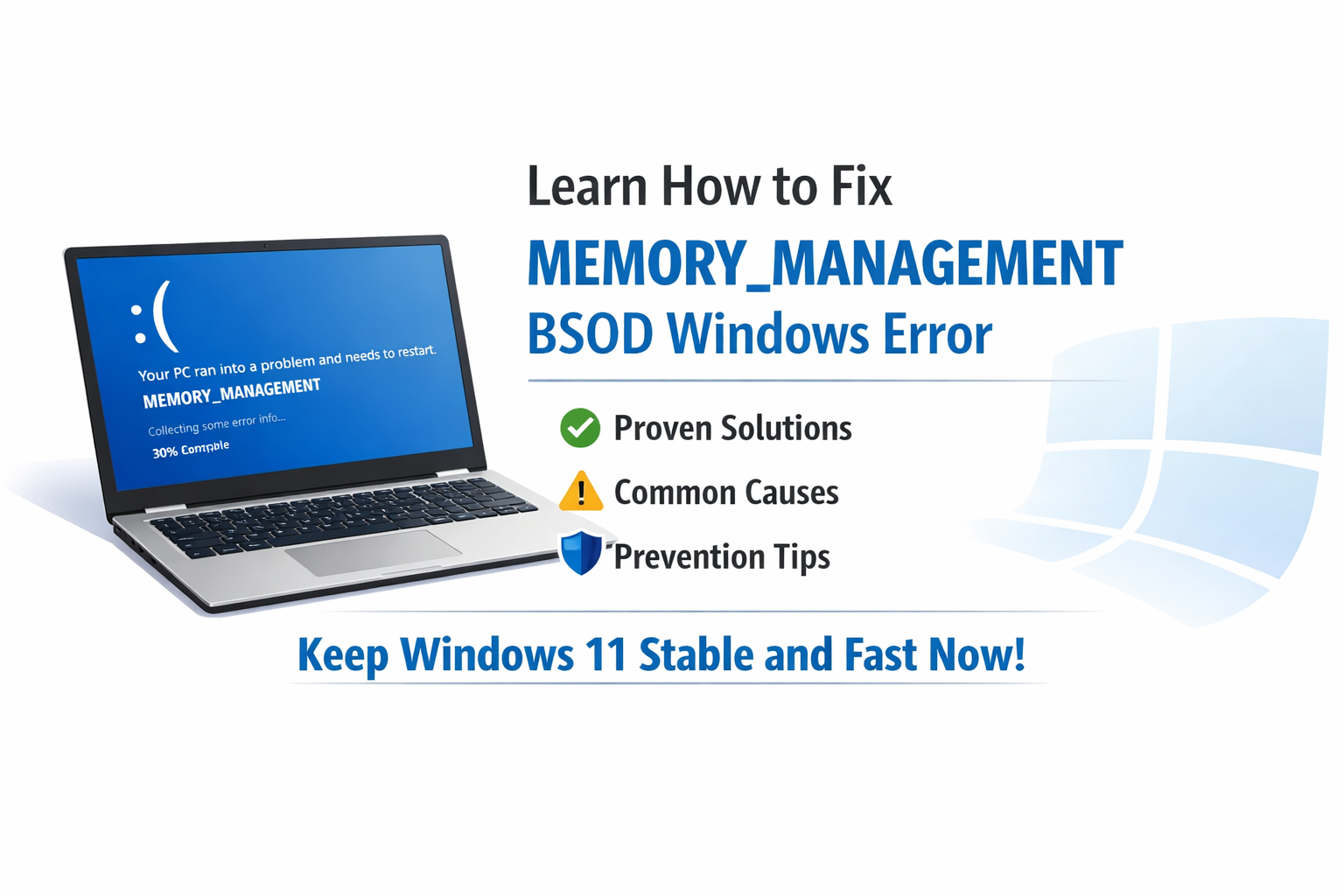 Fix memory_management BSOD Windows 10/11