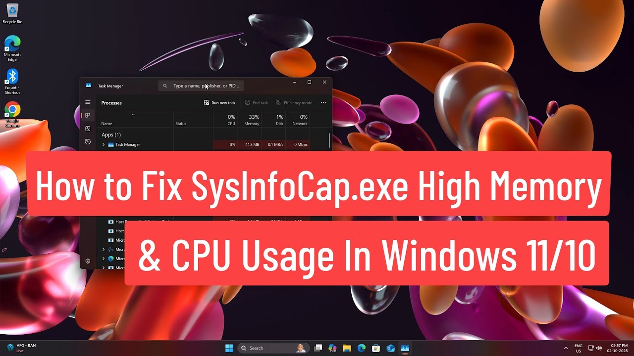 Fix SysInfoCap.exe High Memory Usage on Windows PC