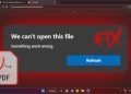 Fix Windows application error when opening PDF files