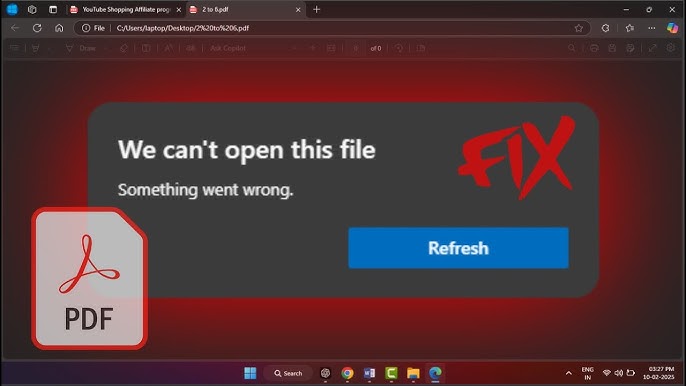 Fix Windows application error when opening PDF files 1 Fix Windows application error when opening PDF files
