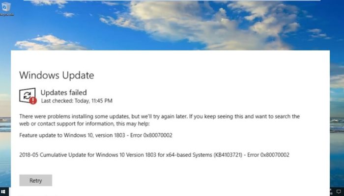 How to Fix Windows 11 Update Error 0x80070002