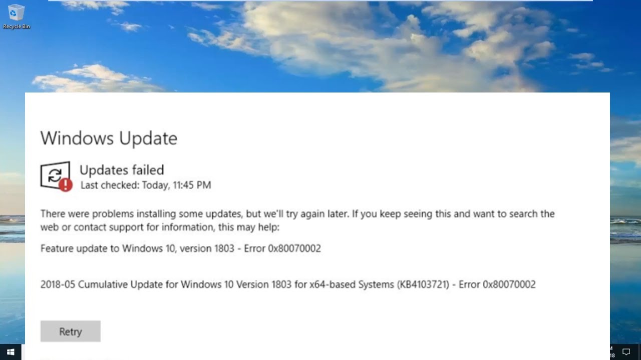 How to Fix Windows 11 Update Error 0x80070002