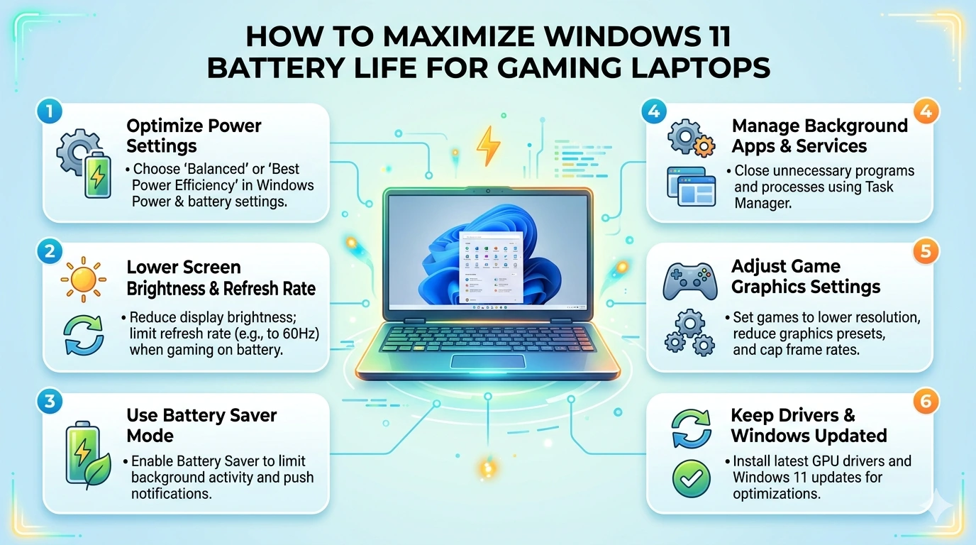 How to Maximize Windows 11 Battery Life for Gaming Laptops