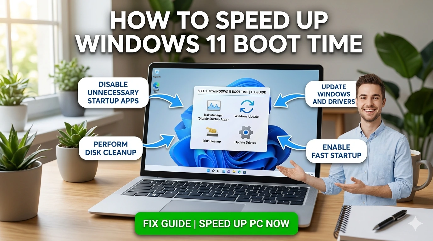 How to Speed Up Windows 11 Boot Time | Fix Guide Speed Up PC Now