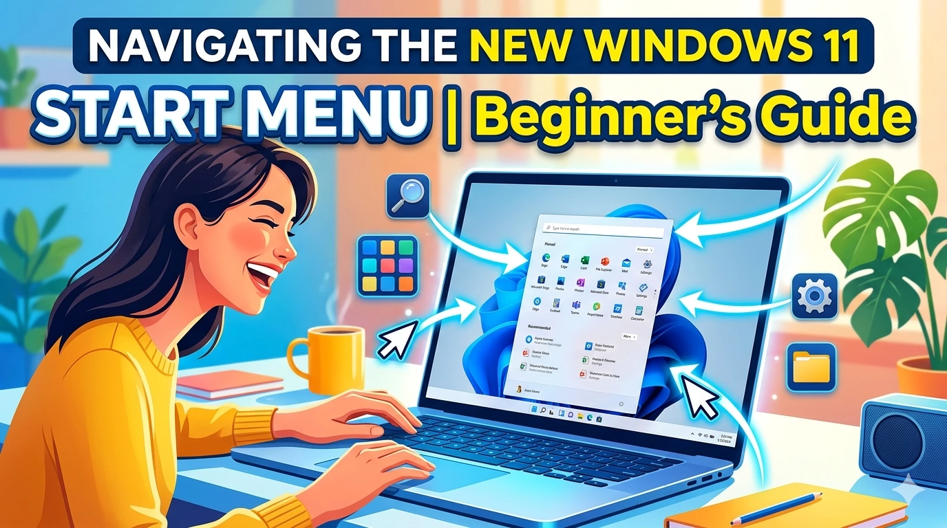Navigating the New Windows 11 Start Menu | Beginner’s Guide