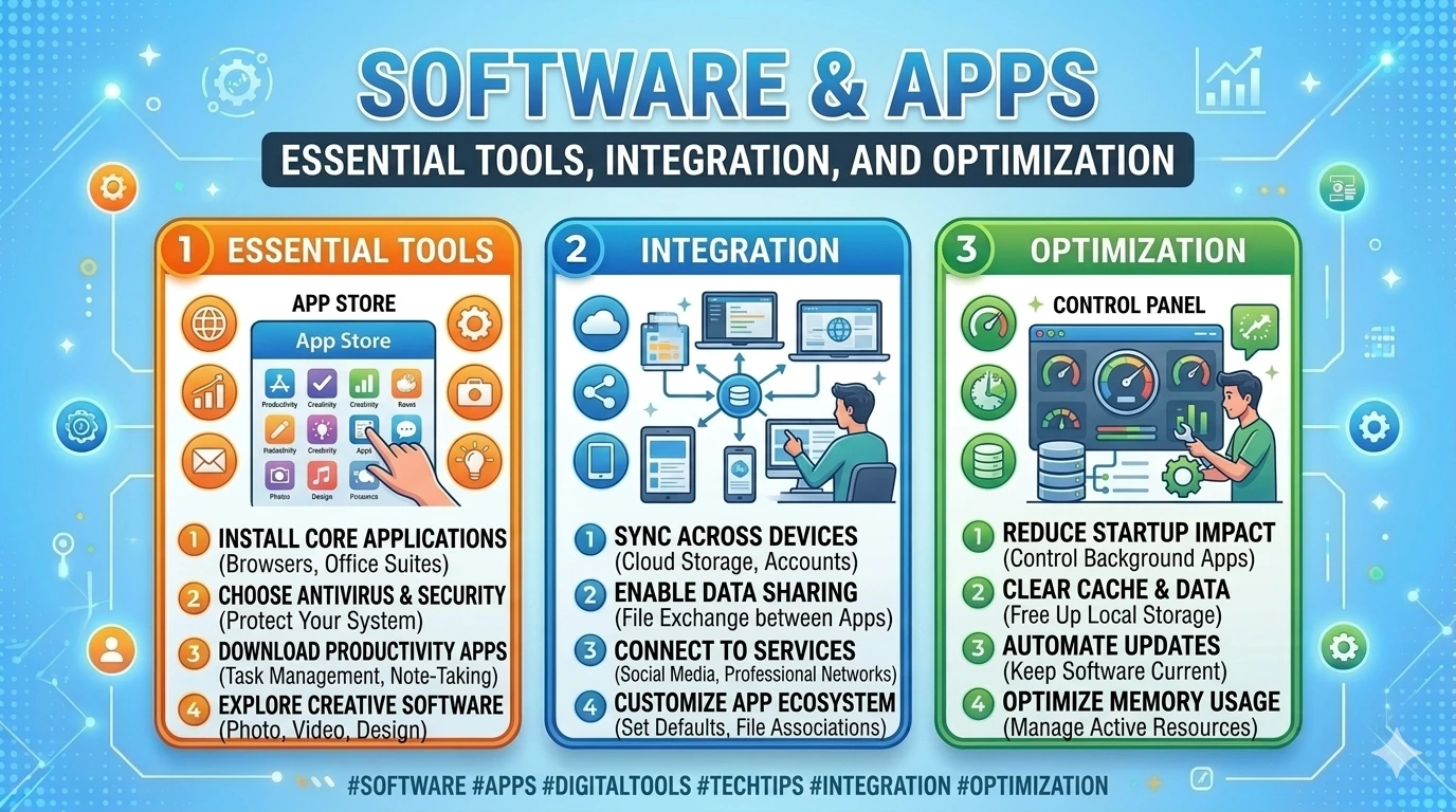 Software & Apps: Essential Tools, Integration, and Optimization