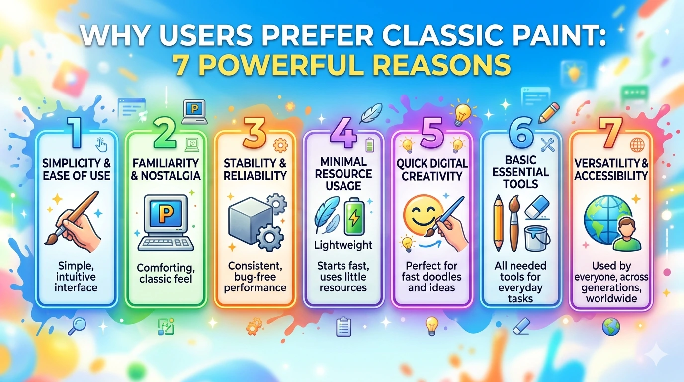 Why Users Prefer Classic Paint: 7 Powerful Reasons