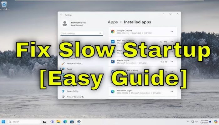Windows 11 Slow Startup Fix Step by Step Guide