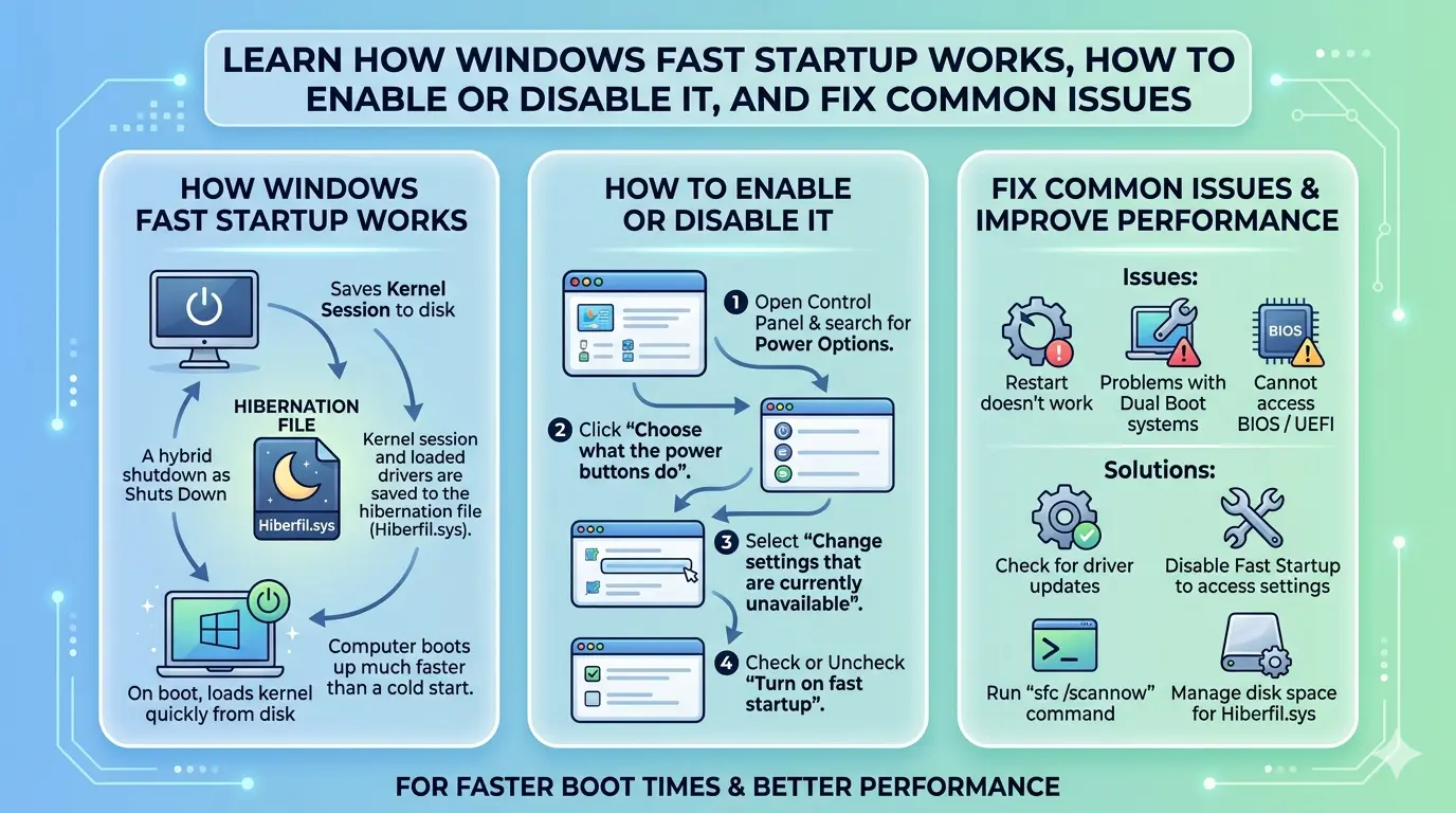 Windows Fast Startup: Enable, Disable & Fix Issues