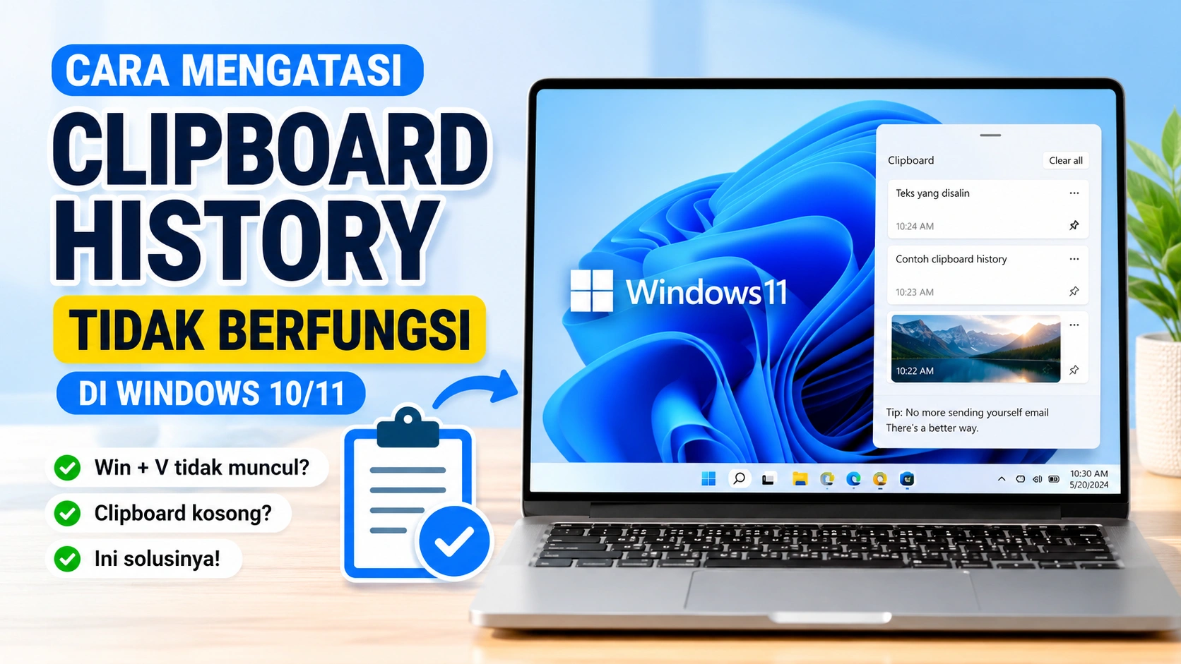Cara Mengatasi Clipboard History Tidak Berfungsi di Windows