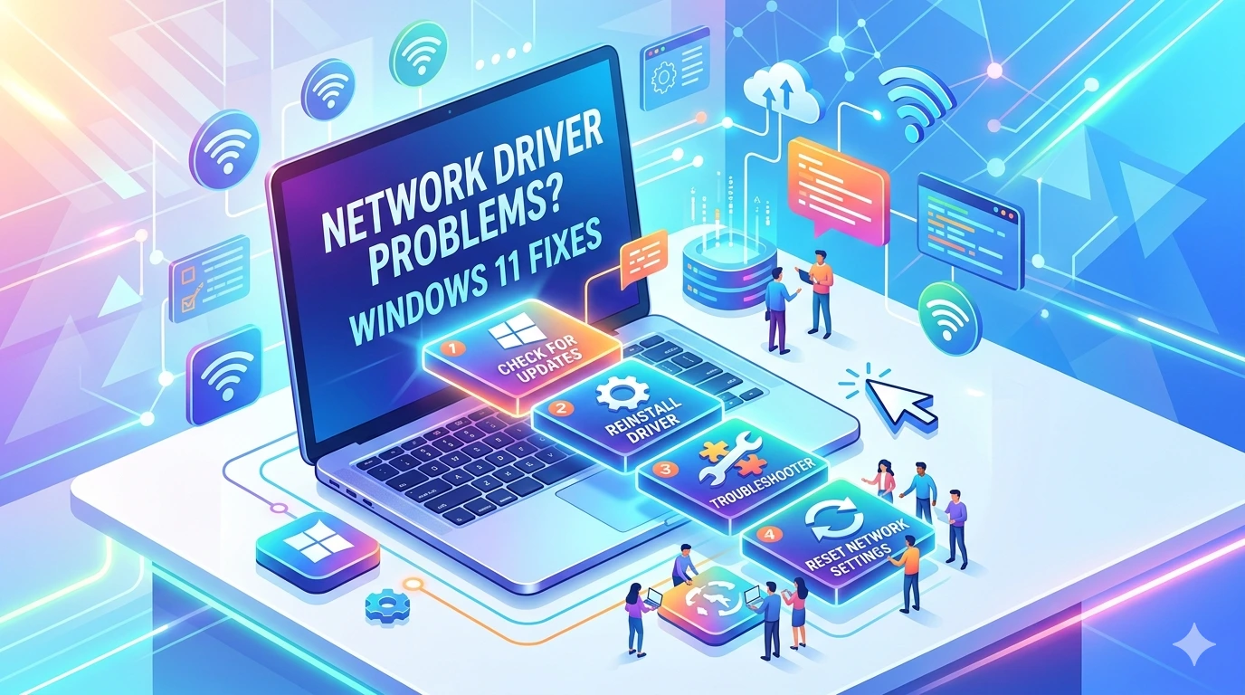 Network Driver Problems in Windows 11 – Step‑by‑Step Fixes