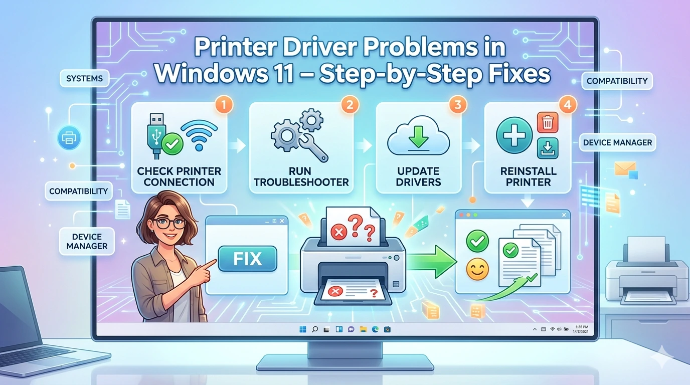 Printer Driver Problems in Windows 11 – Step‑by‑Step Fixes