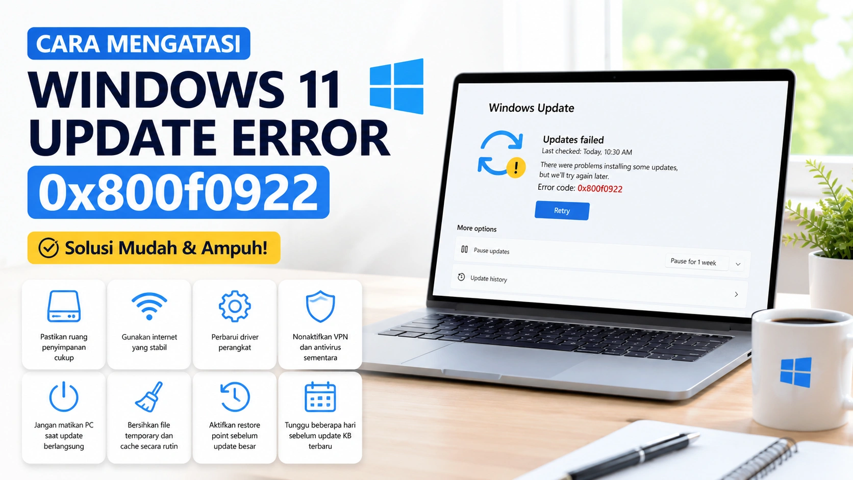 Windows 11 Gagal Update dengan Error 0x800f0922? Ini Solusinya
